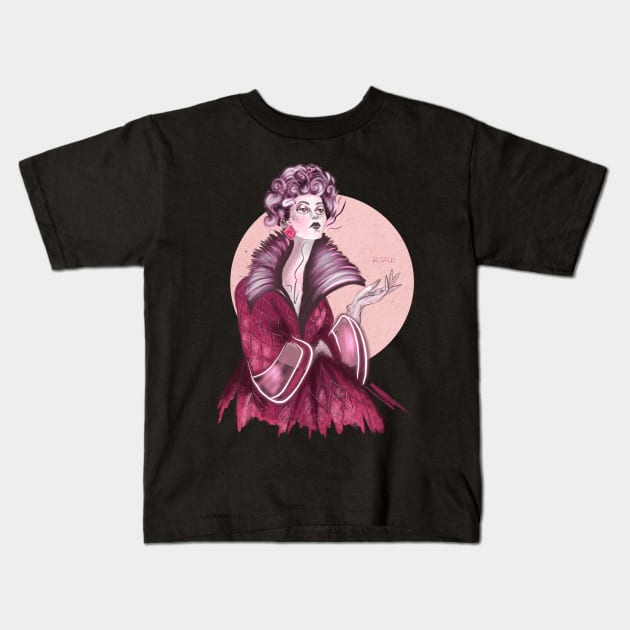 Fashion lady Kids T-Shirt by valentyna mohylei